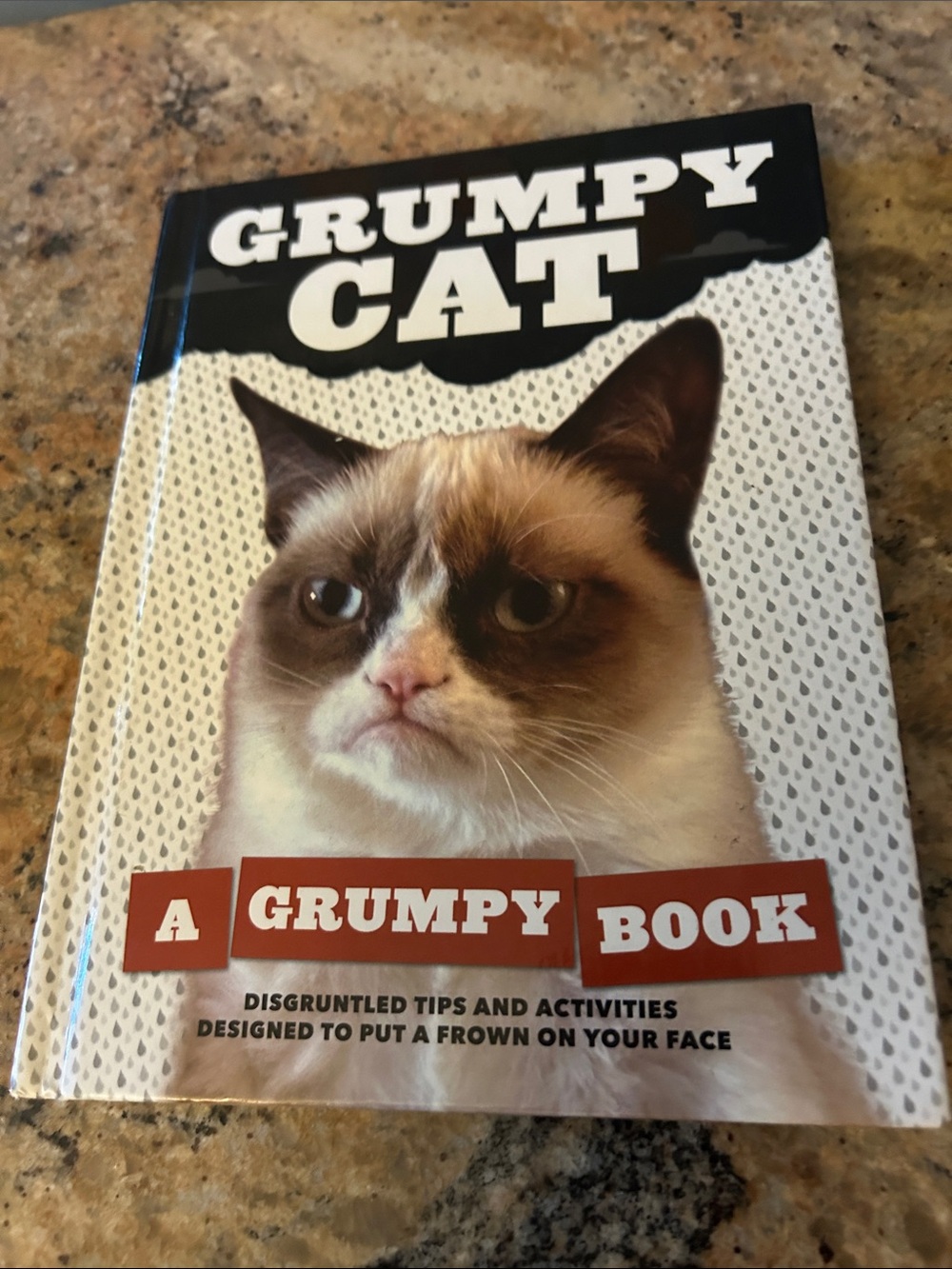 A Grumpy Book - White/Brown Cover